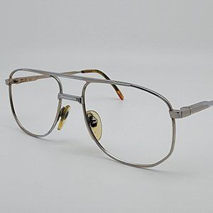 LOGO Paris C959 Col. 03 Silver Aviator Eyeglasses Frame France 56-18-140